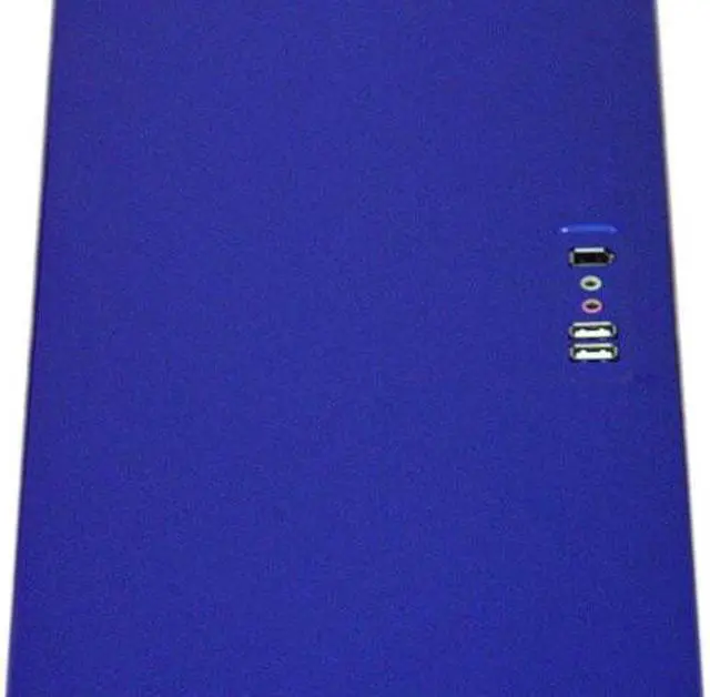Alt view image 4 of 12 - APEVIA X-JUPITER-JR S-Type X-JPJST-BL Blue SECC Steel ATX Mid Tower Computer Case