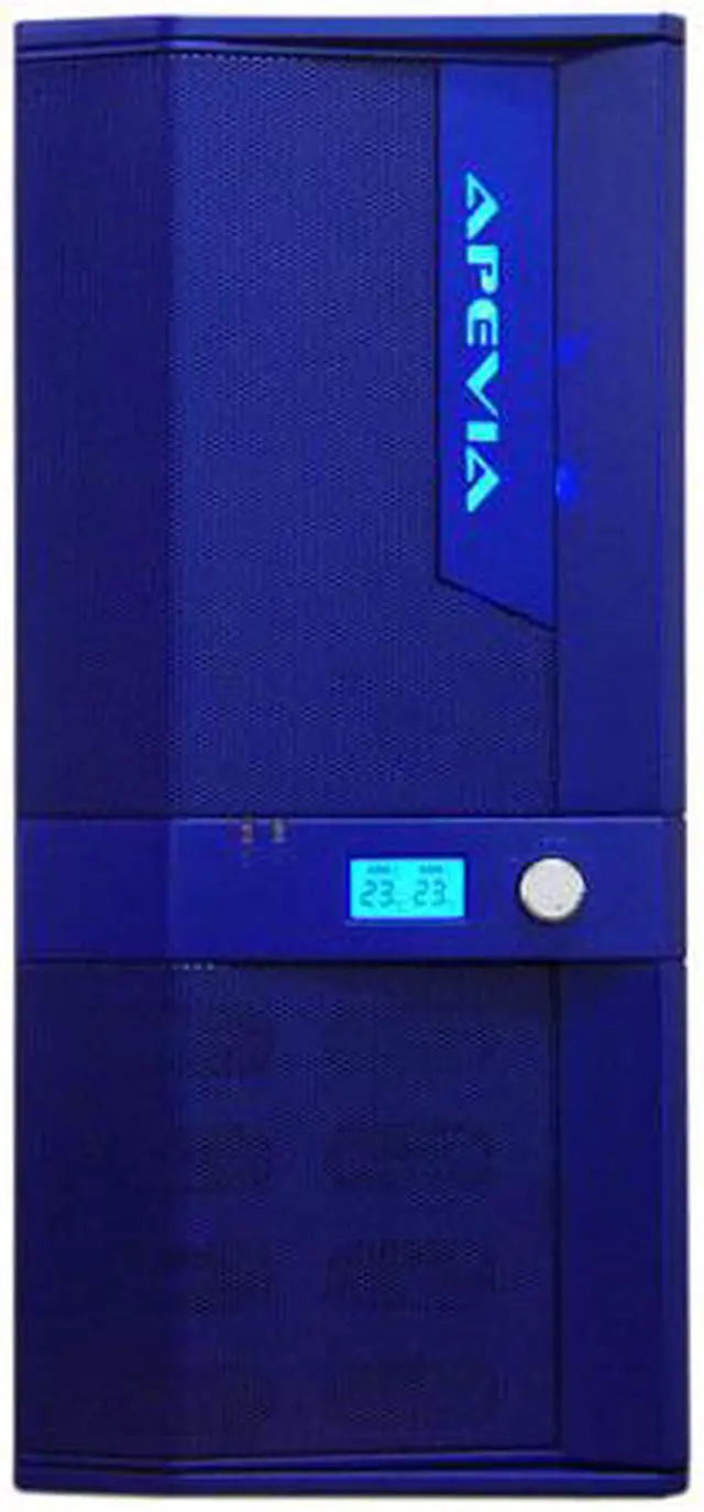 Alt view image 2 of 12 - APEVIA X-JUPITER-JR S-Type X-JPJST-BL Blue SECC Steel ATX Mid Tower Computer Case