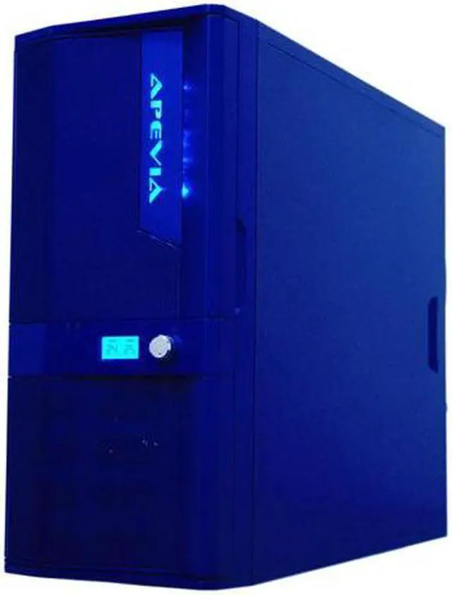 Alt view image 3 of 12 - APEVIA X-JUPITER-JR S-Type X-JPJST-BL Blue SECC Steel ATX Mid Tower Computer Case
