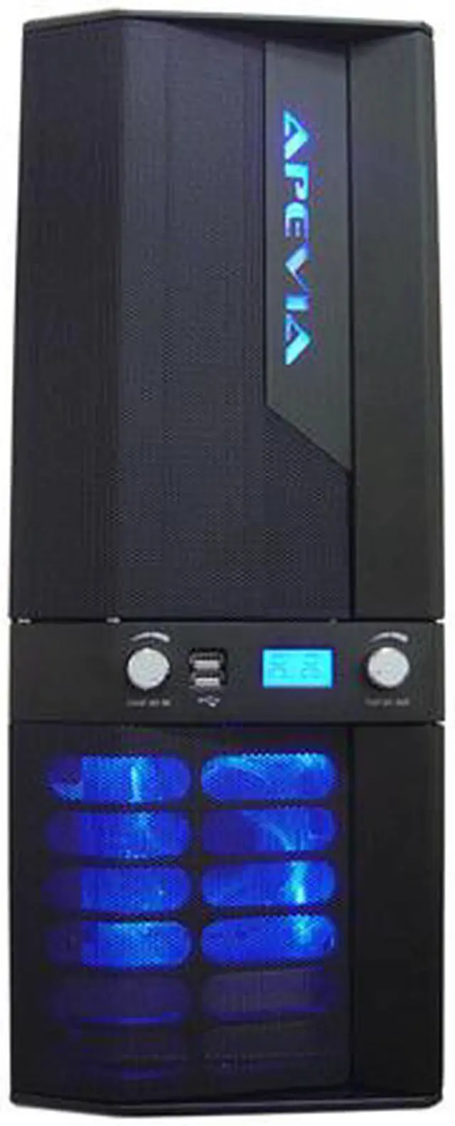 Alt view image 2 of 16 - APEVIA X-JUPITER S-Type X-JUPITERS-MG Metallic Gray Aluminum ATX Full Tower Computer Case