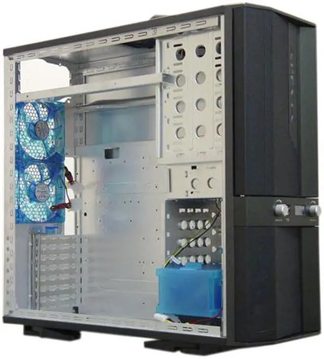 Alt view image 11 of 16 - APEVIA X-JUPITER S-Type X-JUPITERS-MG Metallic Gray Aluminum ATX Full Tower Computer Case