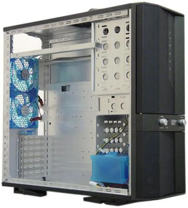 Alt view image 12 of 15 - APEVIA X-JUPITER G-Type X-JUPITERG-MG Metallic Gray Aluminum ATX Full Tower Computer Case