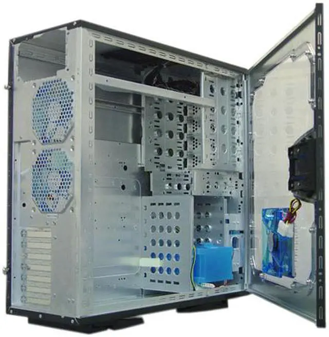 Alt view image 14 of 15 - APEVIA X-JUPITER G-Type X-JUPITERG-MG Metallic Gray Aluminum ATX Full Tower Computer Case