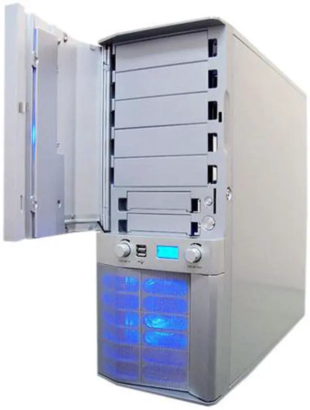 Alt view image 5 of 15 - APEVIA X-JUPITER G-Type X-JUPITERG-AL Silver Aluminum ATX Full Tower Computer Case