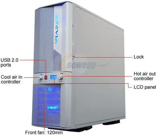 Alt view image 2 of 15 - APEVIA X-JUPITER G-Type X-JUPITERG-AL Silver Aluminum ATX Full Tower Computer Case