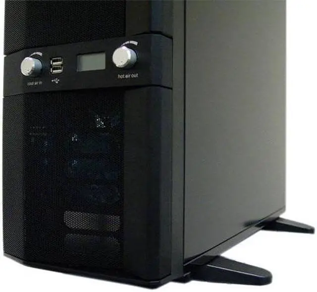 Alt view image 6 of 16 - APEVIA X-JUPITER S-Type X-JUPITERS-BK Black Aluminum ATX Full Tower Computer Case