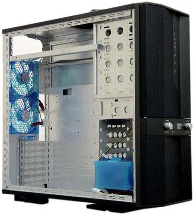 Alt view image 10 of 16 - APEVIA X-JUPITER S-Type X-JUPITERS-BK Black Aluminum ATX Full Tower Computer Case
