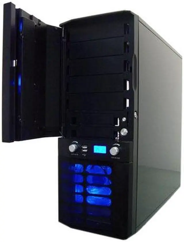 Alt view image 5 of 16 - APEVIA X-JUPITER S-Type X-JUPITERS-BK Black Aluminum ATX Full Tower Computer Case