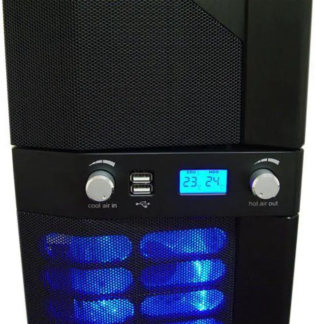 Alt view image 4 of 16 - APEVIA X-JUPITER S-Type X-JUPITERS-BK Black Aluminum ATX Full Tower Computer Case