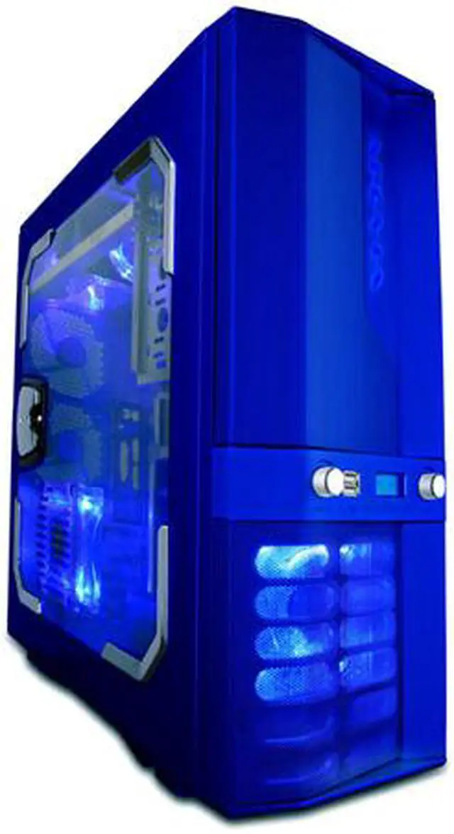 Main image of APEVIA X-JUPITER G-Type X-JUPITERG-BL Blue Aluminum ATX Full Tower Computer Case