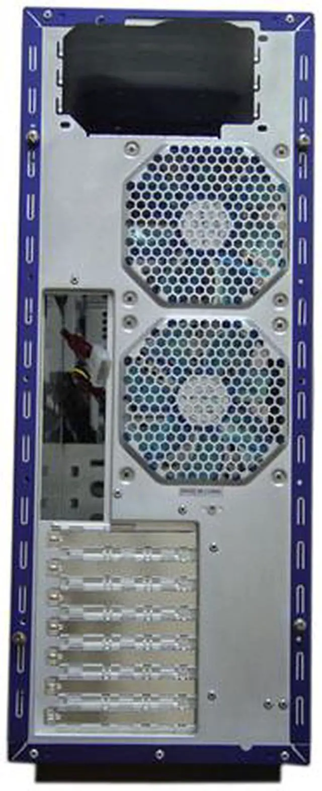 Alt view image 12 of 15 - APEVIA X-JUPITER G-Type X-JUPITERG-BL Blue Aluminum ATX Full Tower Computer Case