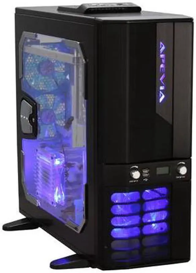 Main image of APEVIA X-JUPITER G-Type X-JUPITERG-BK Black Aluminum ATX Full Tower Computer Case