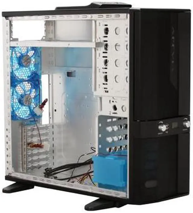Alt view image 9 of 13 - APEVIA X-JUPITER G-Type X-JUPITERG-BK Black Aluminum ATX Full Tower Computer Case