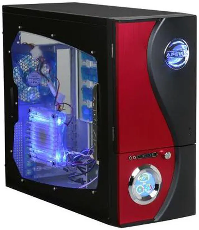Main image of APEVIA X-TELSTAR-JR G-Type X-TSJGT-RD Red SECC Steel ATX Mid Tower Computer Case