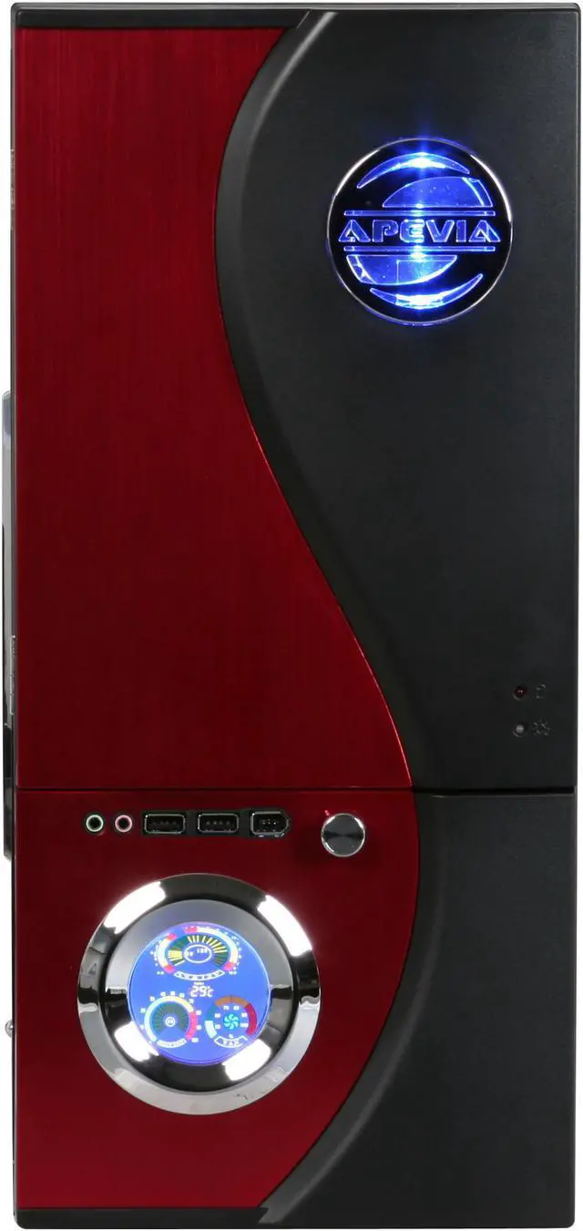 Alt view image 2 of 12 - APEVIA X-TELSTAR-JR G-Type X-TSJGT-RD Red SECC Steel ATX Mid Tower Computer Case