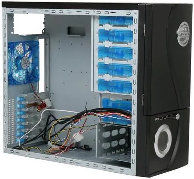 Alt view image 10 of 13 - APEVIA X-TELSTAR-JR G-Type X-TSJGT-BK Black SECC Steel ATX Mid Tower Computer Case