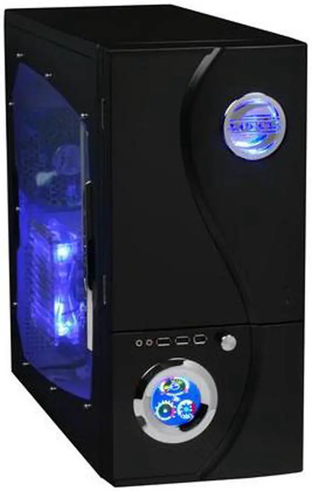 Alt view image 2 of 13 - APEVIA X-TELSTAR-JR G-Type X-TSJGT-BK Black SECC Steel ATX Mid Tower Computer Case