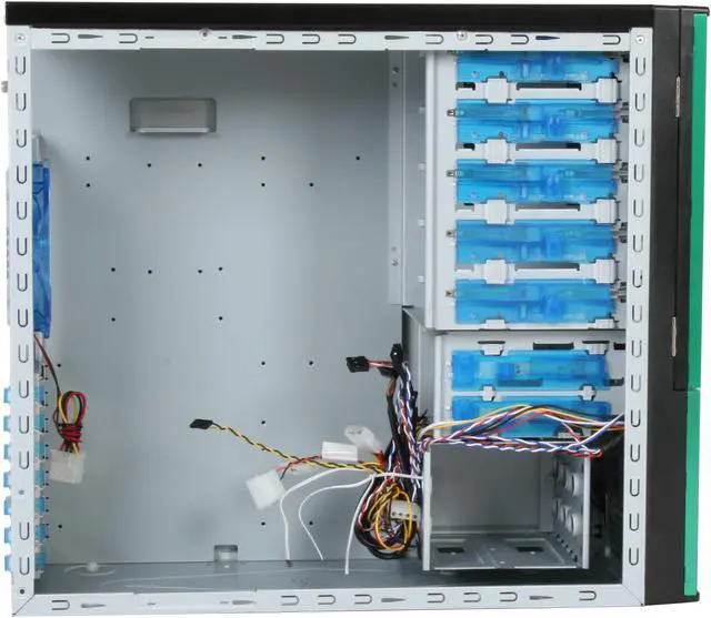 Alt view image 9 of 13 - APEVIA X-TELSTAR-JR S-Type X-TSJST-GN Green / Black Steel ATX Mid Tower Computer Case