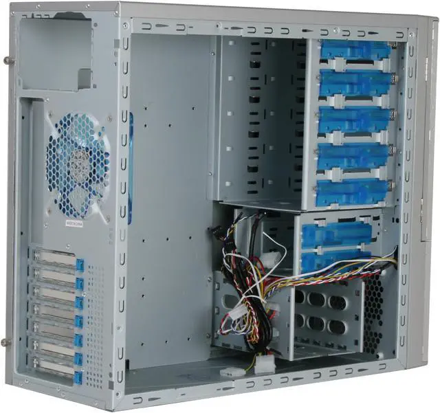 Alt view image 8 of 13 - APEVIA X-TELSTAR-JR S-Type X-TSJST-AL Silver / Black Steel ATX Mid Tower Computer Case