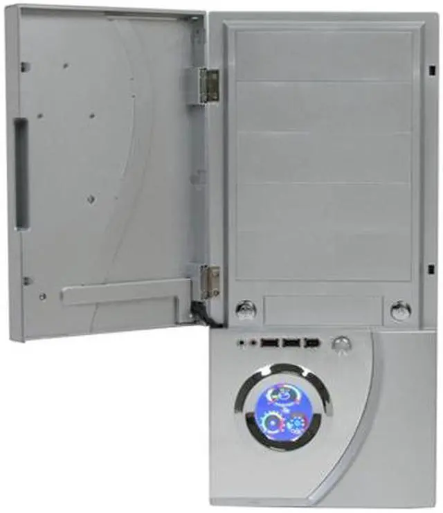 Alt view image 5 of 13 - APEVIA X-TELSTAR-JR S-Type X-TSJST-AL Silver / Black Steel ATX Mid Tower Computer Case