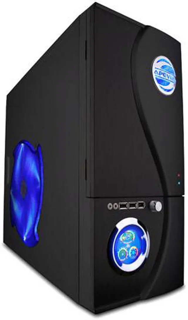 Main image of APEVIA X-TELSTAR-JR S-Type X-TSJST-BK Black Steel ATX Mid Tower Computer Case
