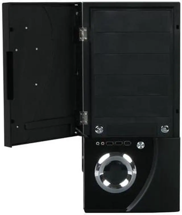 Alt view image 5 of 13 - APEVIA X-TELSTAR-JR S-Type X-TSJST-BK Black Steel ATX Mid Tower Computer Case