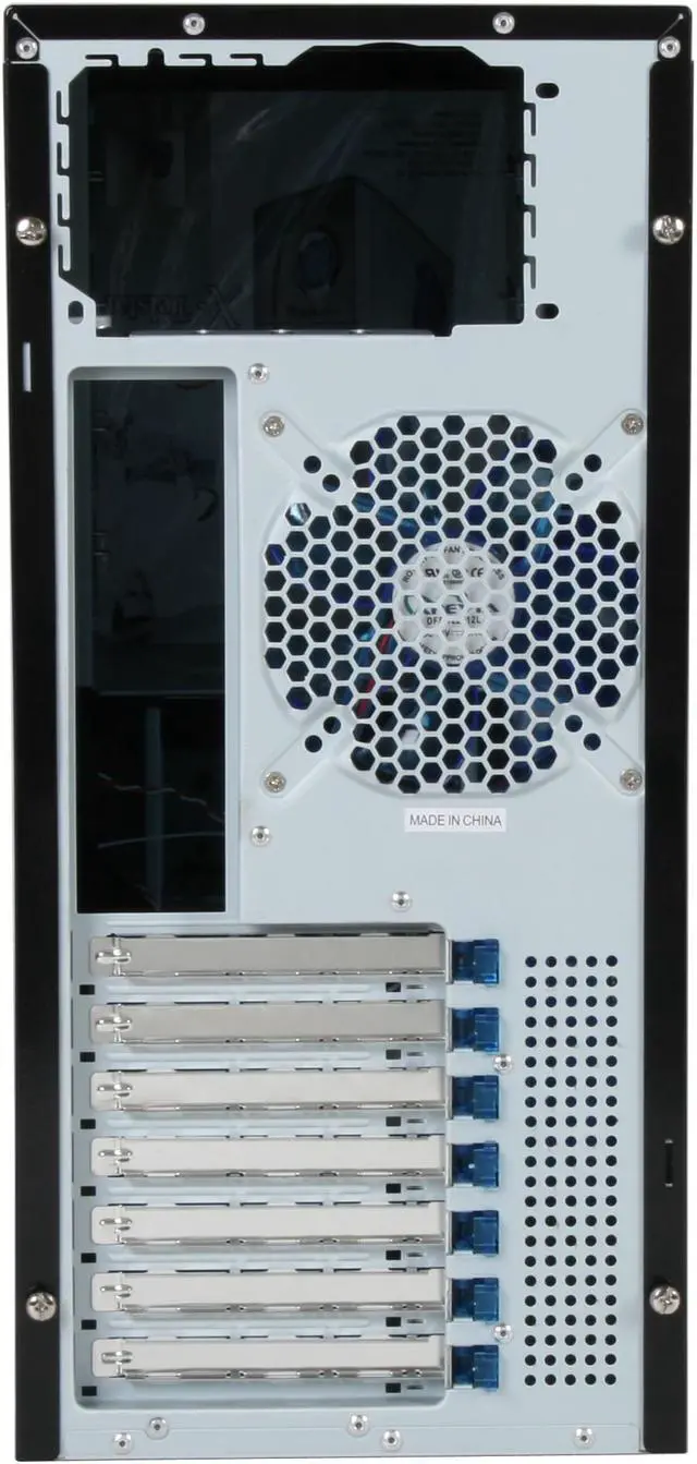 Alt view image 12 of 13 - APEVIA X-TELSTAR-JR S-Type X-TSJST-BK Black Steel ATX Mid Tower Computer Case