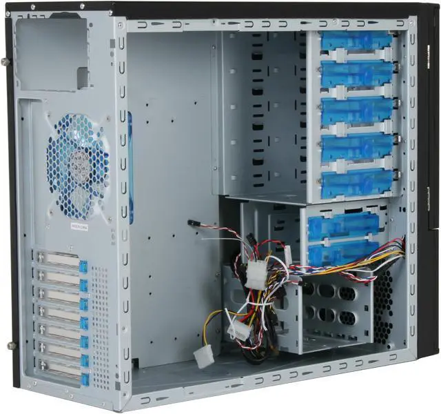 Alt view image 8 of 13 - APEVIA X-TELSTAR-JR S-Type X-TSJST-BK Black Steel ATX Mid Tower Computer Case