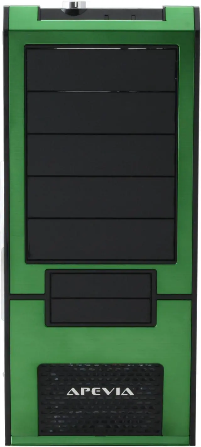 Alt view image 3 of 13 - APEVIA X-SUPRA G-Type X-SUPRAG-GN Black / Green SECC Steel ATX Mid Tower Computer Case