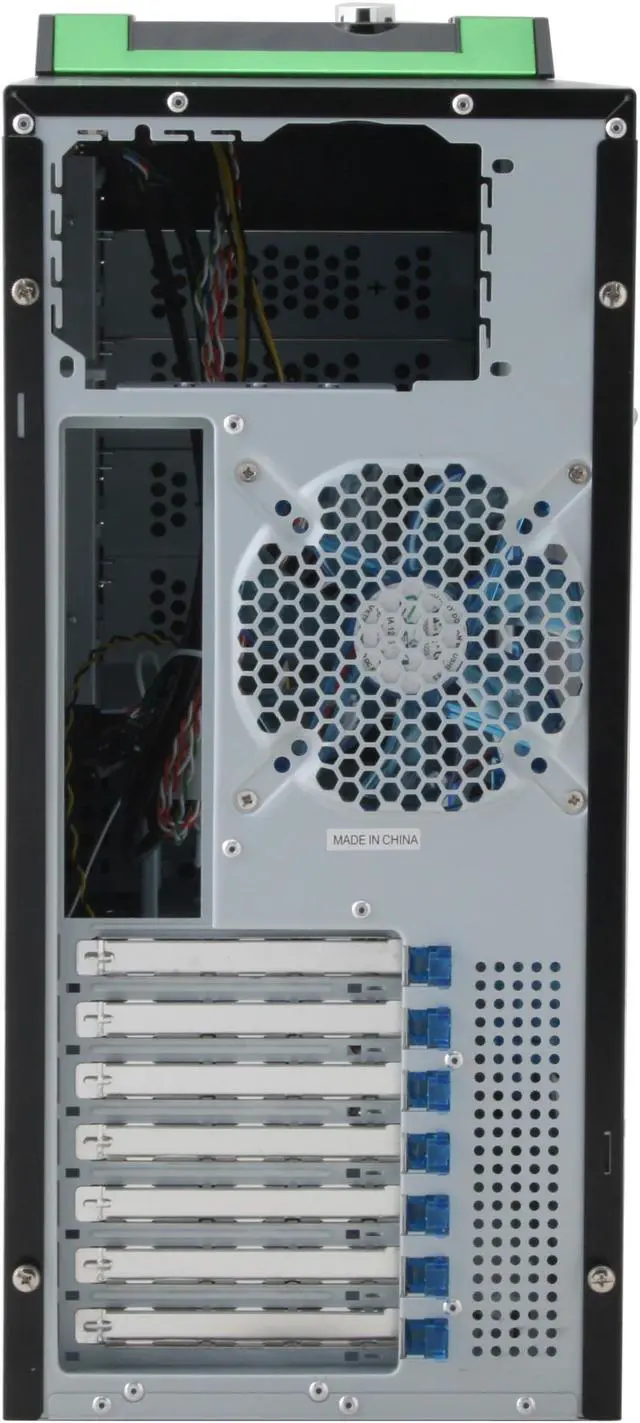 Alt view image 12 of 13 - APEVIA X-SUPRA G-Type X-SUPRAG-GN Black / Green SECC Steel ATX Mid Tower Computer Case