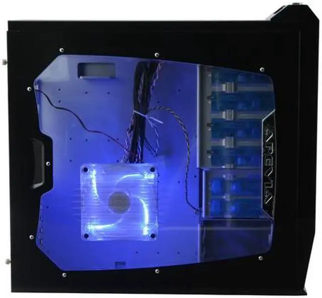 Alt view image 5 of 13 - APEVIA X-SUPRA G-Type X-SUPRAG-BL Black / Blue SECC Steel ATX Mid Tower Computer Case