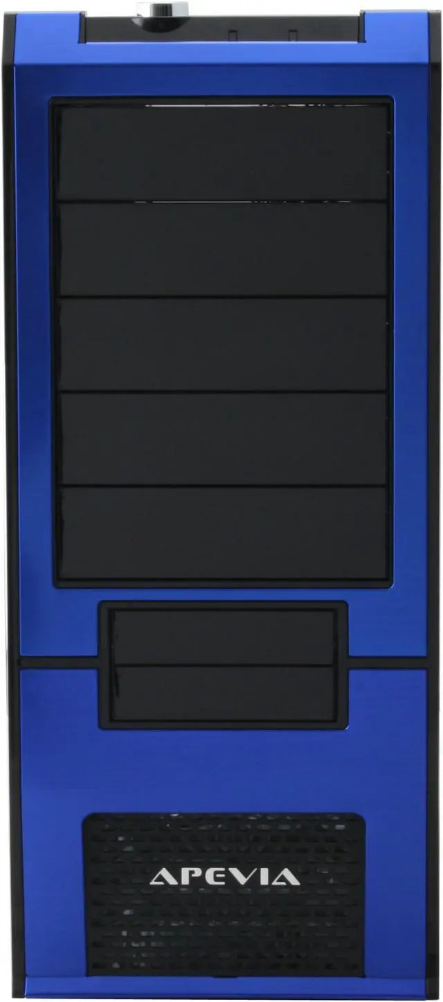 Alt view image 3 of 13 - APEVIA X-SUPRA G-Type X-SUPRAG-BL Black / Blue SECC Steel ATX Mid Tower Computer Case