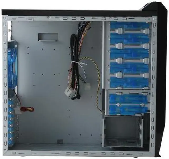 Alt view image 8 of 13 - APEVIA X-SUPRA G-Type X-SUPRAG-BL Black / Blue SECC Steel ATX Mid Tower Computer Case