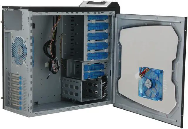 Alt view image 6 of 13 - APEVIA X-SUPRA G-Type X-SUPRAG-AL Black / Silver SECC Steel ATX Mid Tower Computer Case