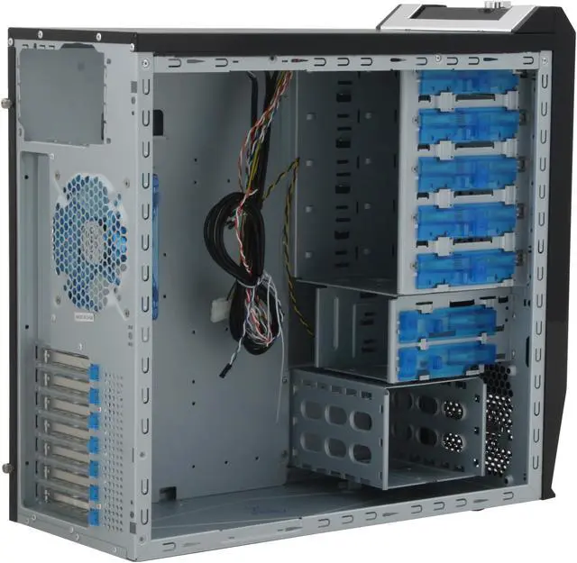Alt view image 7 of 13 - APEVIA X-SUPRA G-Type X-SUPRAG-AL Black / Silver SECC Steel ATX Mid Tower Computer Case