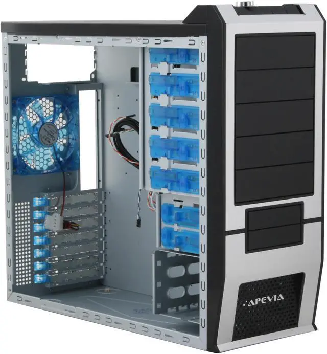 Alt view image 9 of 13 - APEVIA X-SUPRA G-Type X-SUPRAG-AL Black / Silver SECC Steel ATX Mid Tower Computer Case