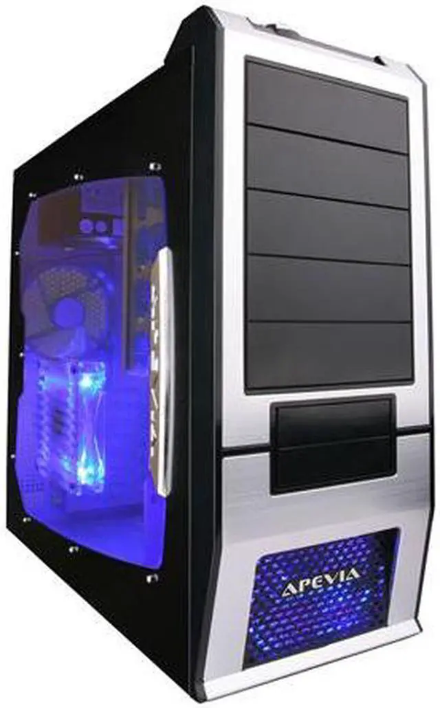 Main image of APEVIA X-SUPRA G-Type X-SUPRAG-AL Black / Silver SECC Steel ATX Mid Tower Computer Case