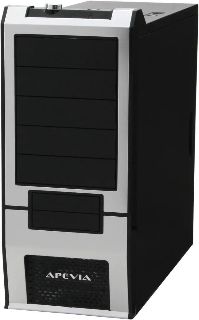 Alt view image 4 of 13 - APEVIA X-SUPRA G-Type X-SUPRAG-AL Black / Silver SECC Steel ATX Mid Tower Computer Case
