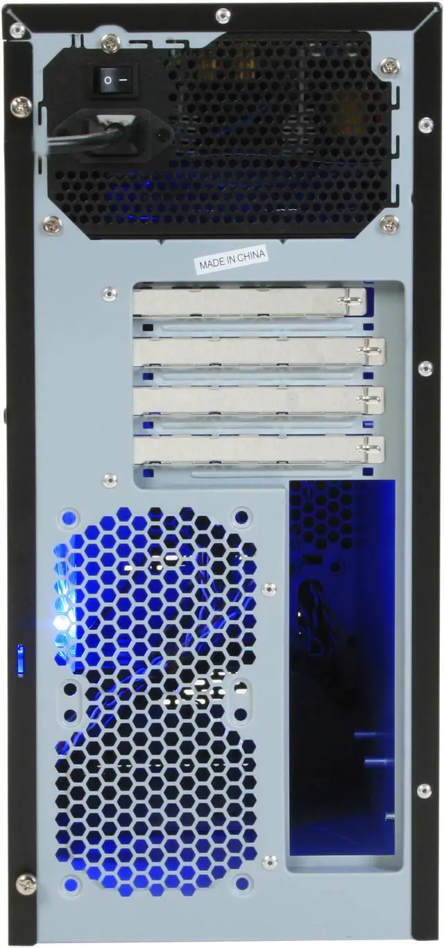 Alt view image 6 of 12 - APEVIA X-QBOII X-QBOII-NW-BK/500 Black SECC Steel Micro ATX Mini Tower Computer Case 500W Power Supply