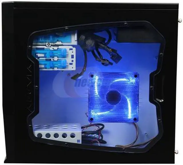 Alt view image 4 of 9 - APEVIA X-QBOII X-QBOII-GN/500 Black / Green SECC / Aluminum / ABS Micro ATX Mini Tower Computer Case 500W Power Supply