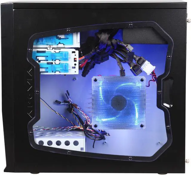 Alt view image 4 of 9 - APEVIA X-QBOII X-QBOII-RD/500 Black / Red SECC / Aluminum / ABS Micro ATX Mini Tower Computer Case 500W Power Supply
