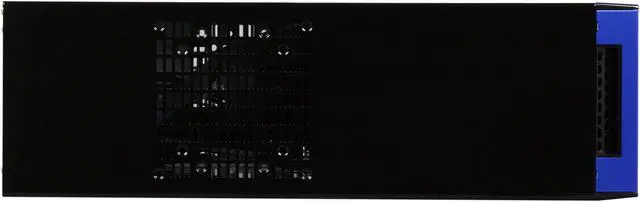 Alt view image 3 of 8 - APEVIA Black / Blue SECC Steel / Aluminum X-MASTER-BL/500 ATX Media Center / HTPC Case