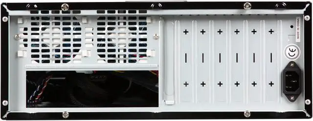 Alt view image 4 of 8 - APEVIA Black / Blue SECC Steel / Aluminum X-MASTER-BL/500 ATX Media Center / HTPC Case