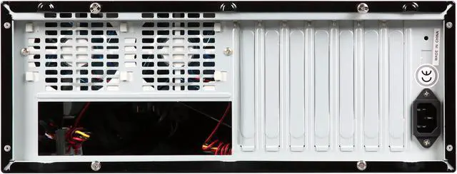 Alt view image 4 of 10 - APEVIA Black / Red SECC Steel / Aluminum X-MASTER-RD/500 ATX Media Center / HTPC Case
