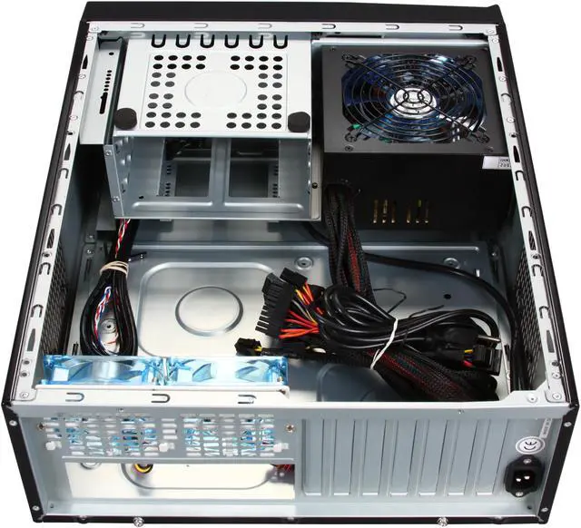 Alt view image 5 of 10 - APEVIA Black / Red SECC Steel / Aluminum X-MASTER-RD/500 ATX Media Center / HTPC Case