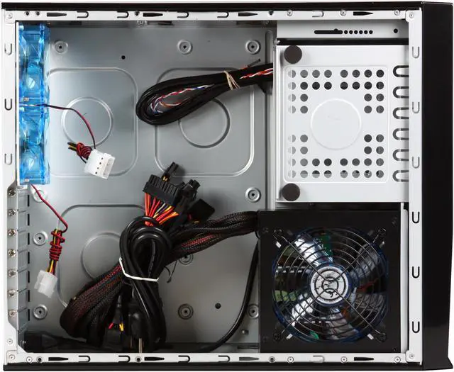 Alt view image 6 of 10 - APEVIA Black / Red SECC Steel / Aluminum X-MASTER-RD/500 ATX Media Center / HTPC Case