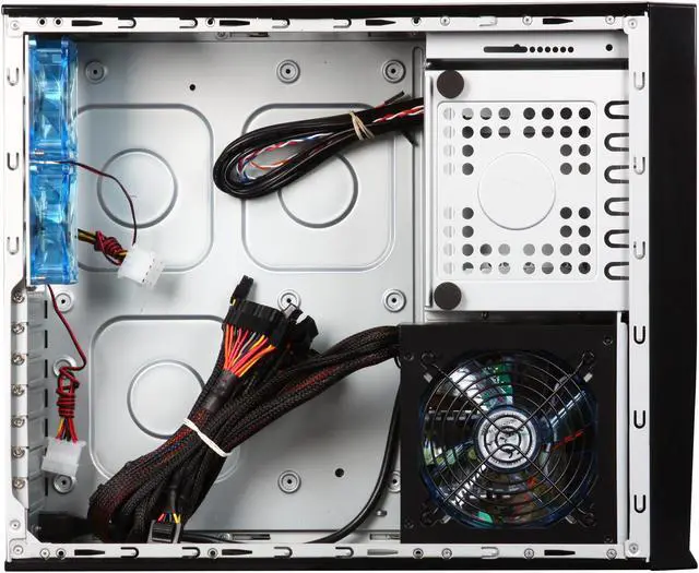 Alt view image 9 of 10 - APEVIA Black / Red SECC Steel / Aluminum X-MASTER-RD/500 ATX Media Center / HTPC Case