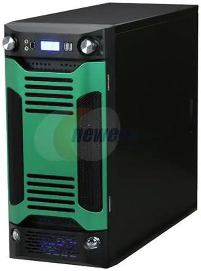 Alt view image 4 of 13 - APEVIA X-SNIPER G-Type X-SNIPERG-GN Black / Green SECC Steel ATX Mid Tower Computer Case