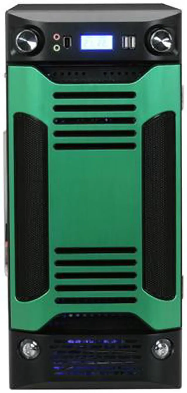 Alt view image 3 of 13 - APEVIA X-SNIPER G-Type X-SNIPERG-GN Black / Green SECC Steel ATX Mid Tower Computer Case