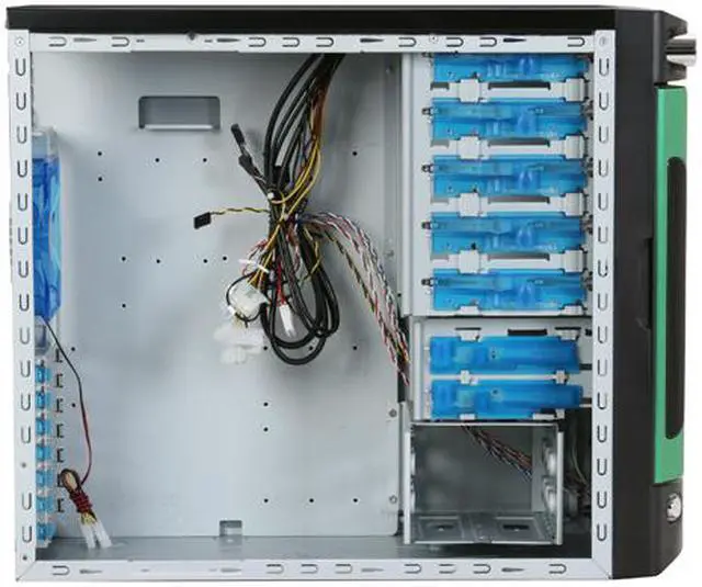 Alt view image 9 of 13 - APEVIA X-SNIPER G-Type X-SNIPERG-GN Black / Green SECC Steel ATX Mid Tower Computer Case